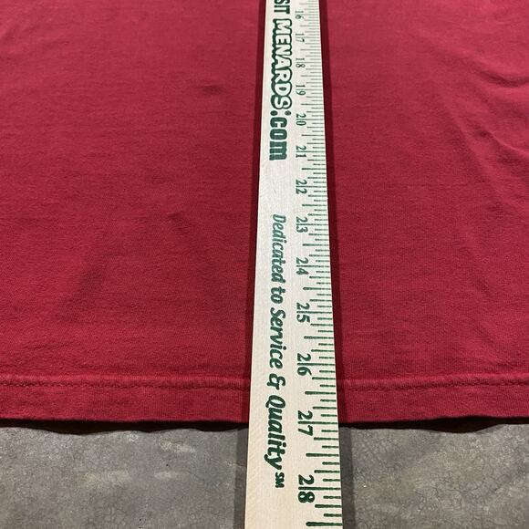 VTG Y2K B.U.M. Equipment BE Logo Tee Red Metallic Grid Graphic Shirt L - Picture 13 of 13